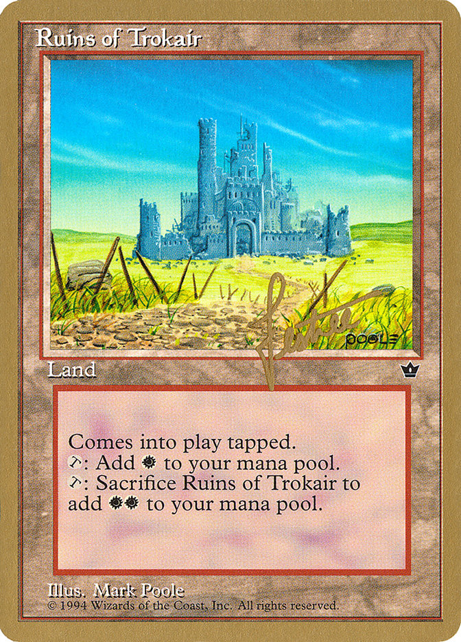 Ruins of Trokair (Bertrand Lestree) [Pro Tour Collector Set] | Good Games Modbury