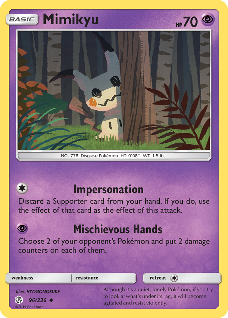 Mimikyu (96/236) [Sun & Moon: Cosmic Eclipse] | Good Games Modbury