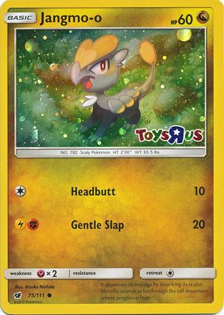 Jangmo o (75/111) (Toys R Us Promo) [Sun & Moon: Crimson Invasion] | Good Games Modbury