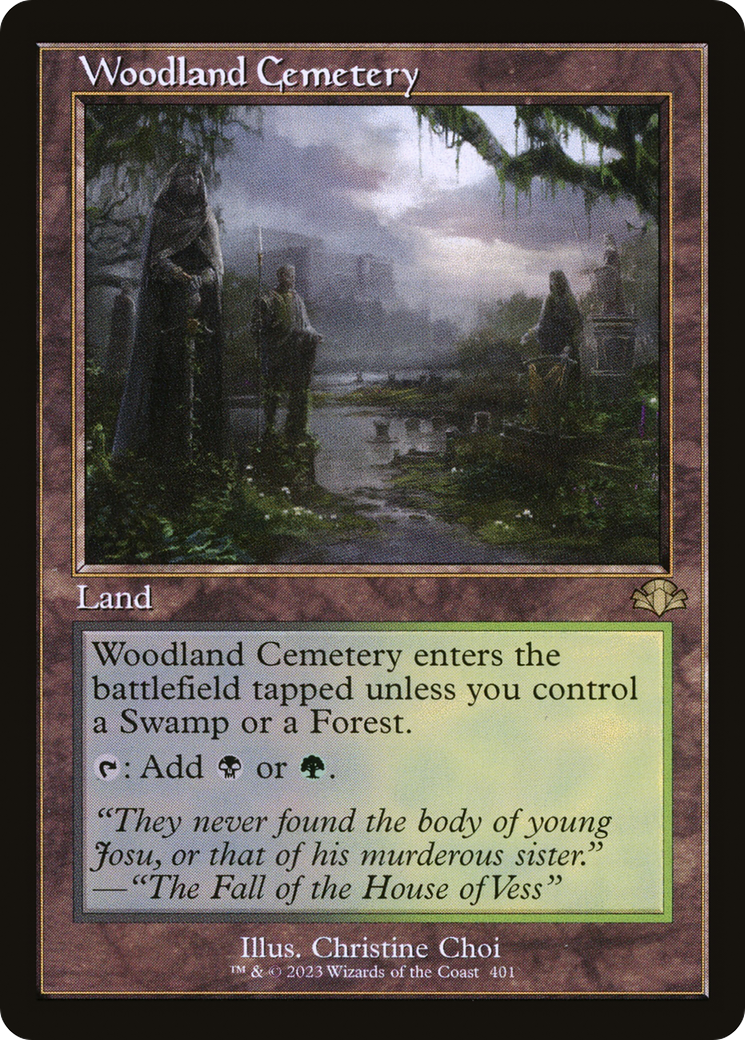 Woodland Cemetery (Retro) [Dominaria Remastered] | Good Games Modbury