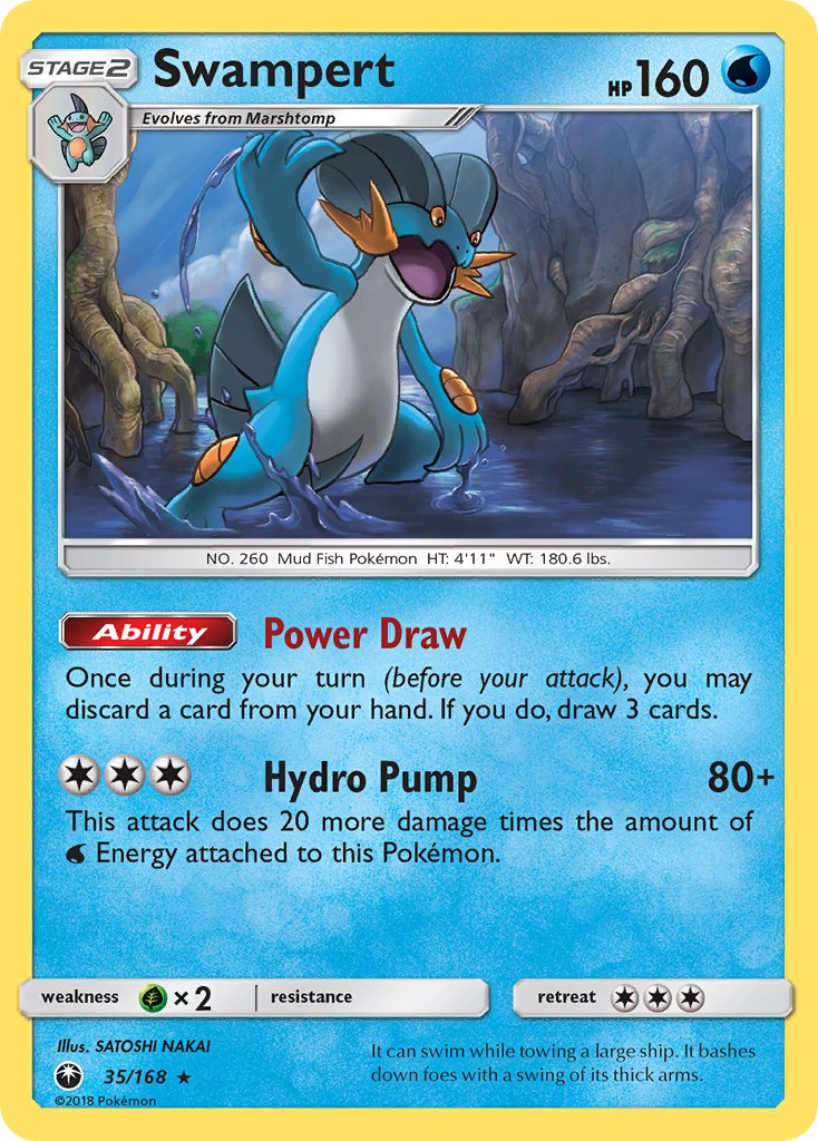 Swampert (35/168) (Theme Deck Exclusive) [Sun & Moon: Celestial Storm] | Good Games Modbury