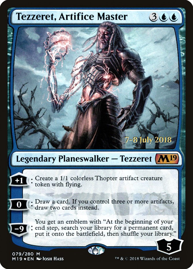 Tezzeret, Artifice Master [Core Set 2019 Prerelease Promos] | Good Games Modbury