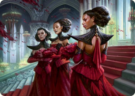 Olivia's Attendants Art Card [Innistrad: Crimson Vow Art Series] | Good Games Modbury