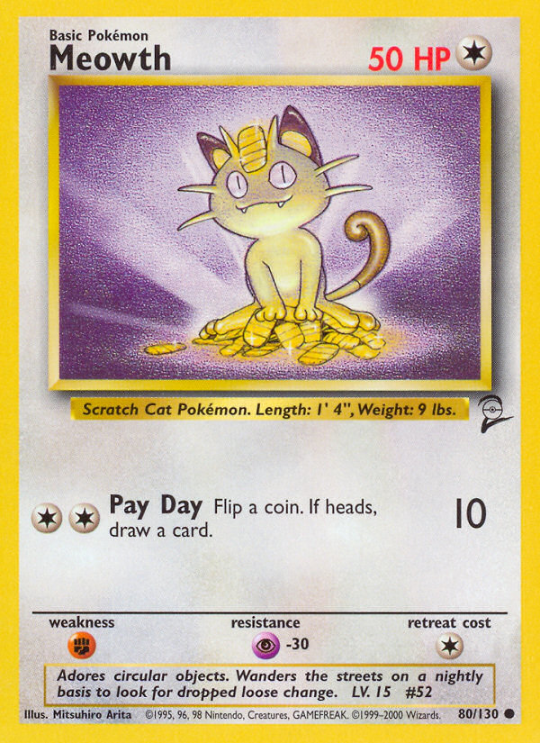 Meowth (80/130) [Base Set 2] | Good Games Modbury