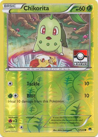 Chikorita (1/122) (League Promo) [XY: BREAKpoint] | Good Games Modbury