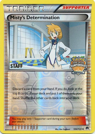 Misty's Determination (104/122) (Regional Championship Promo Staff) [XY: BREAKpoint] | Good Games Modbury
