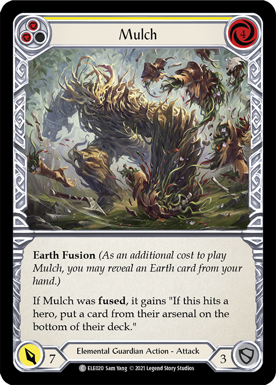 Mulch (Yellow) [ELE020] (Tales of Aria)  1st Edition Rainbow Foil | Good Games Modbury