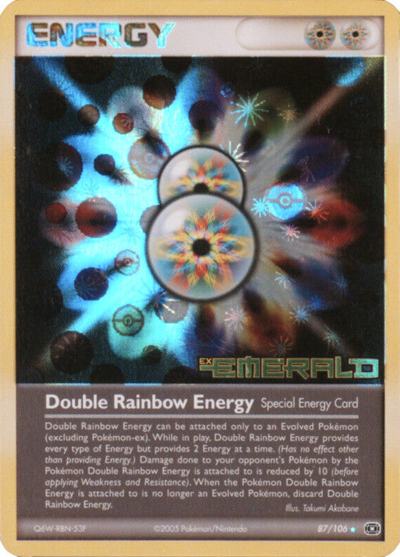 Double Rainbow Energy (87/106) (Stamped) [EX: Emerald] | Good Games Modbury