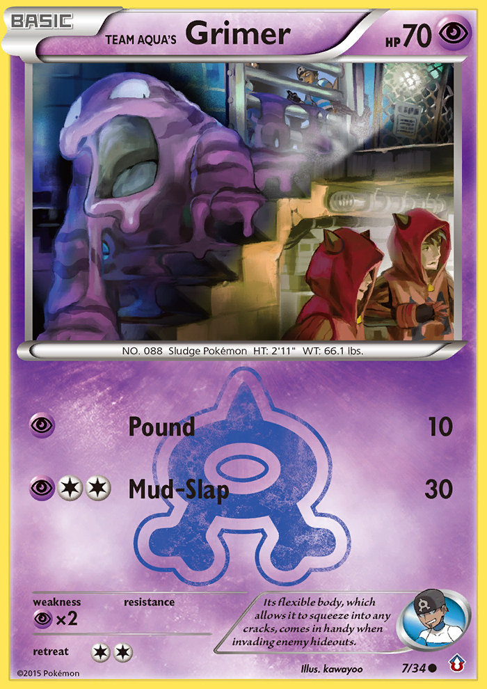 Team Aqua's Grimer (7/34) [XY: Double Crisis] | Good Games Modbury