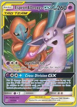 Espeon & Deoxys GX (72/236) (Perfection - Henry Brand) [World Championships 2019] | Good Games Modbury