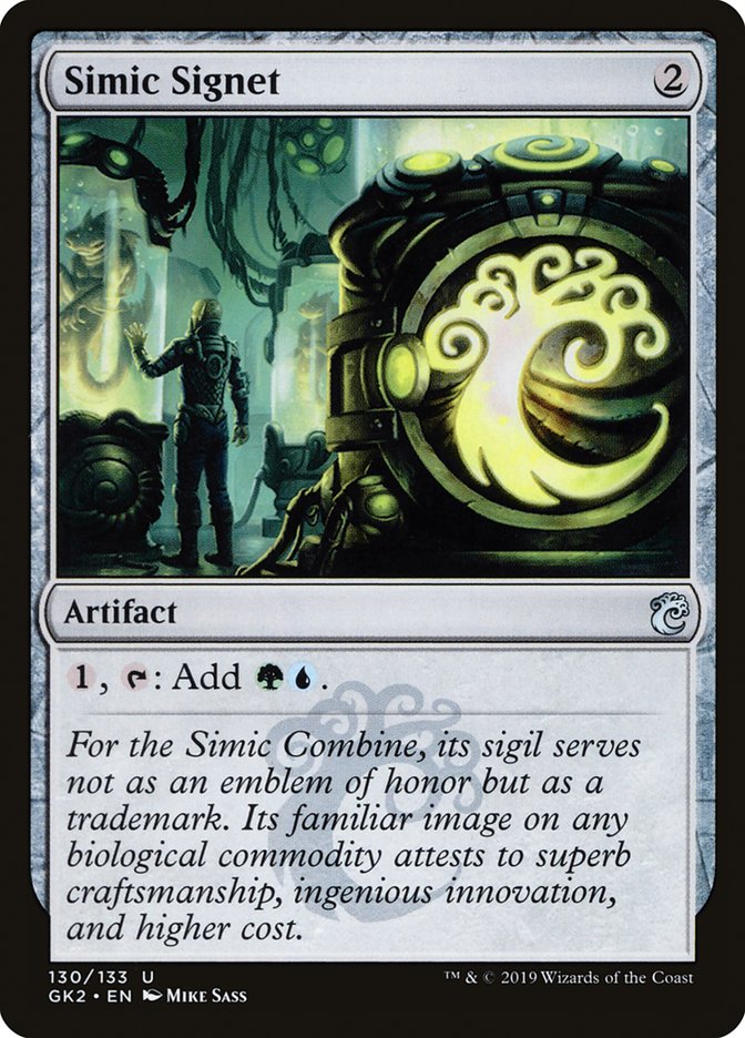 Simic Signet [Ravnica Allegiance Guild Kit] | Good Games Modbury