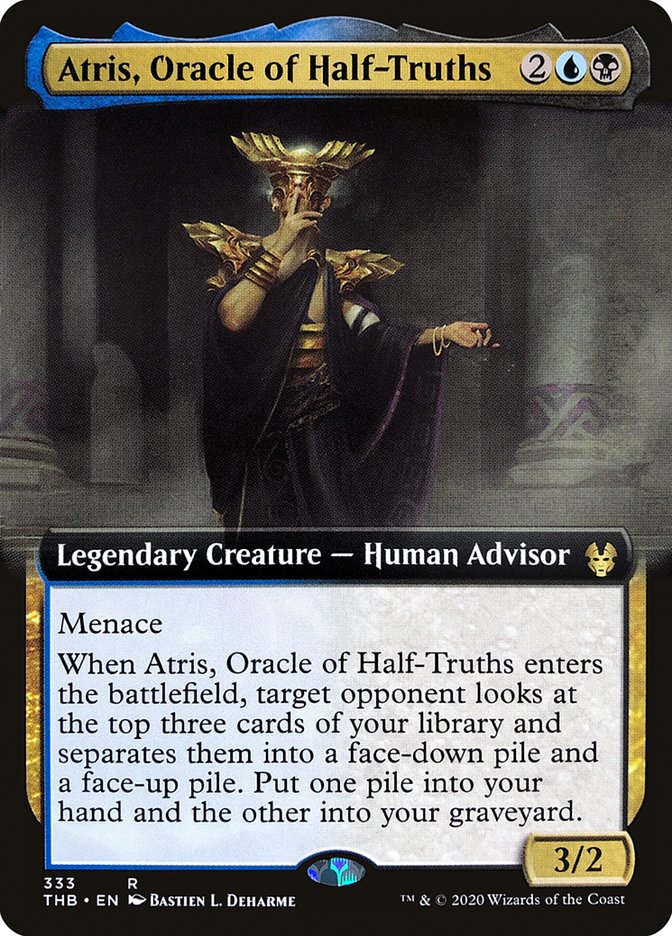 Atris, Oracle of Half-Truths (Extended Art) [Theros Beyond Death] | Good Games Modbury