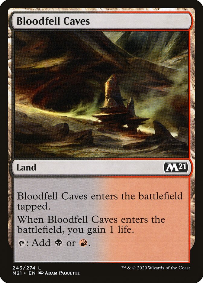 Bloodfell Caves [Core Set 2021] | Good Games Modbury