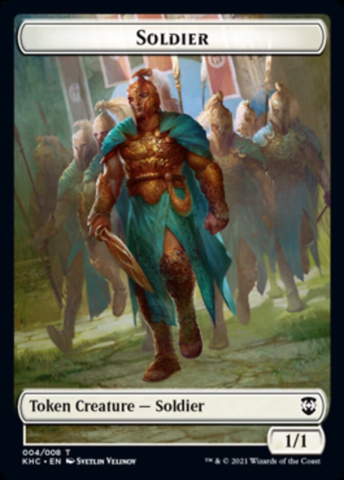 Soldier Token [Kaldheim Commander Tokens] | Good Games Modbury