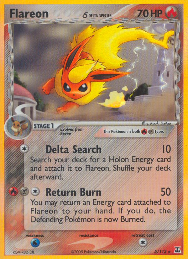 Flareon (5/113) (Delta Species) [EX: Delta Species] | Good Games Modbury