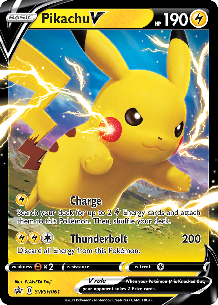 Pikachu V (SWSH061) [Sword & Shield: Black Star Promos] | Good Games Modbury