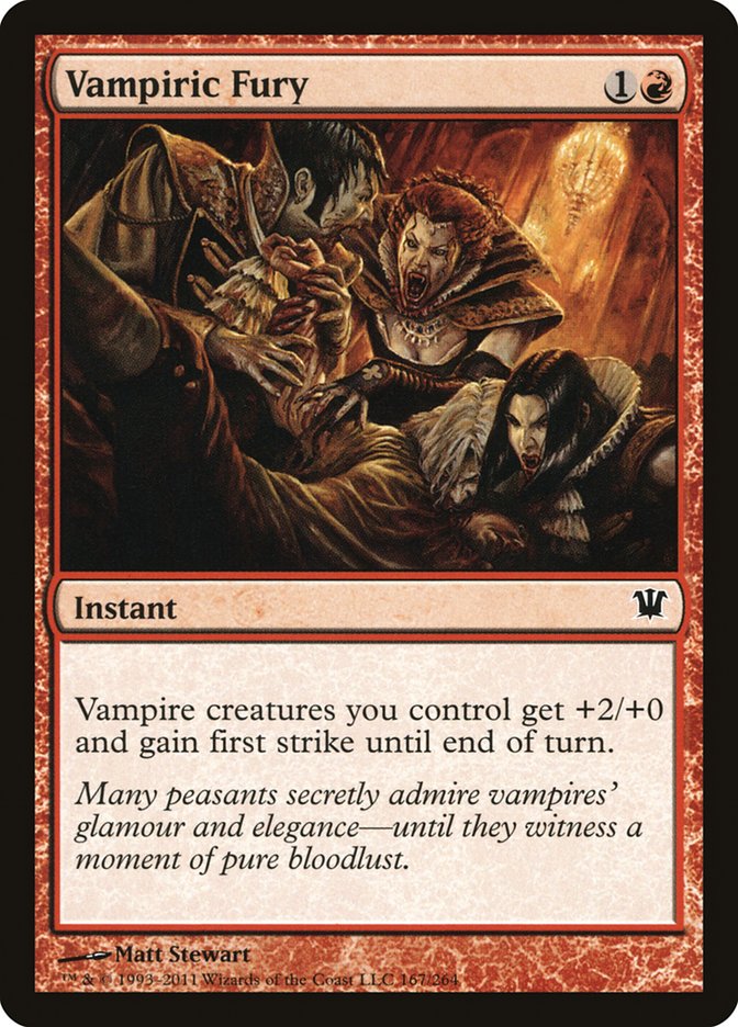 Vampiric Fury [Innistrad] | Good Games Modbury