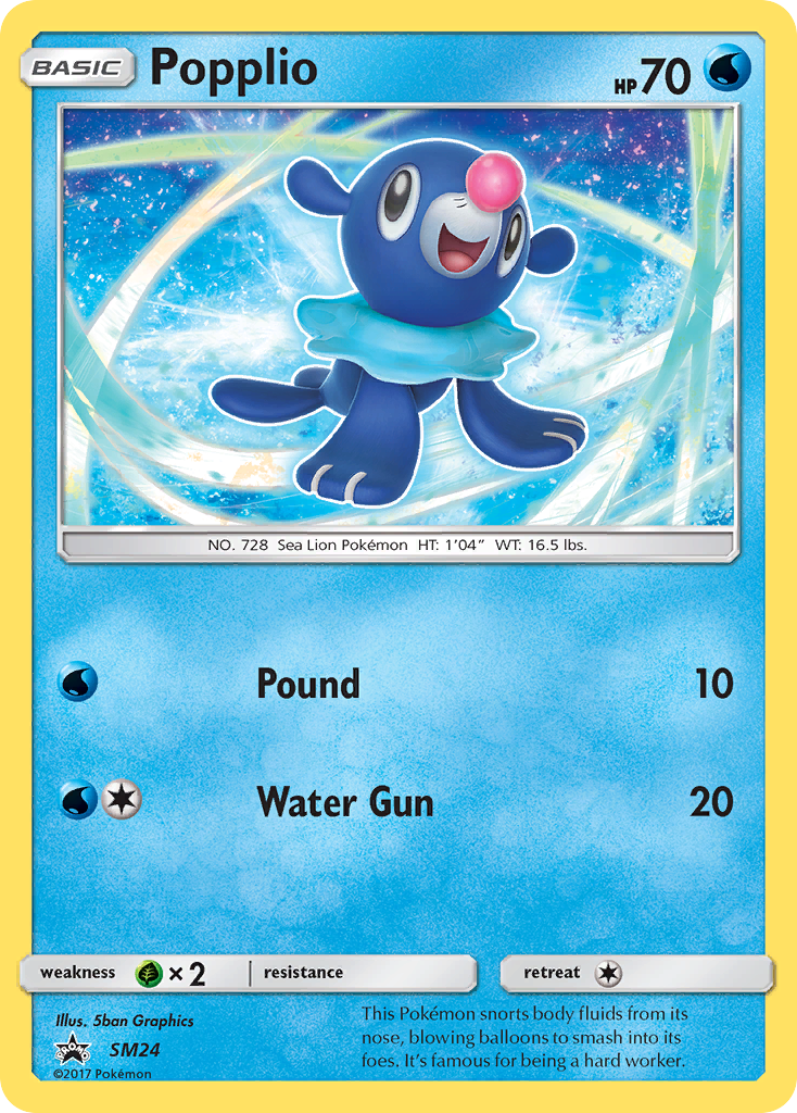 Popplio (SM24) [Sun & Moon: Black Star Promos] | Good Games Modbury