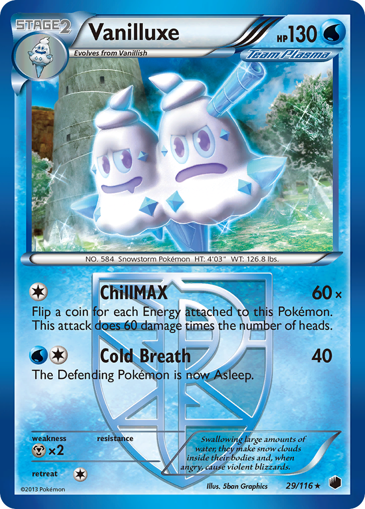 Vanilluxe (29/116) [Black & White: Plasma Freeze] | Good Games Modbury