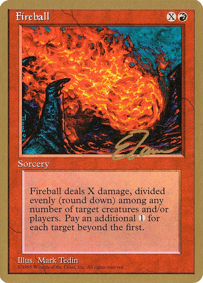 Fireball (Eric Tam) [Pro Tour Collector Set] | Good Games Modbury