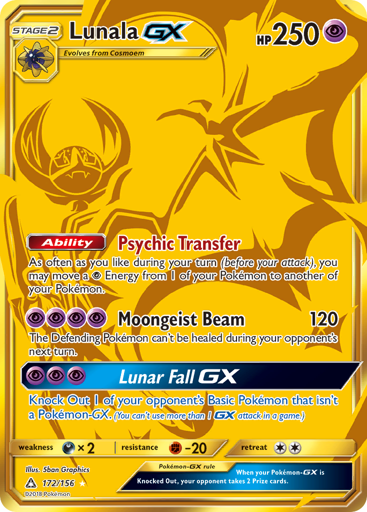 Lunala GX (172/156) [Sun & Moon: Ultra Prism] | Good Games Modbury