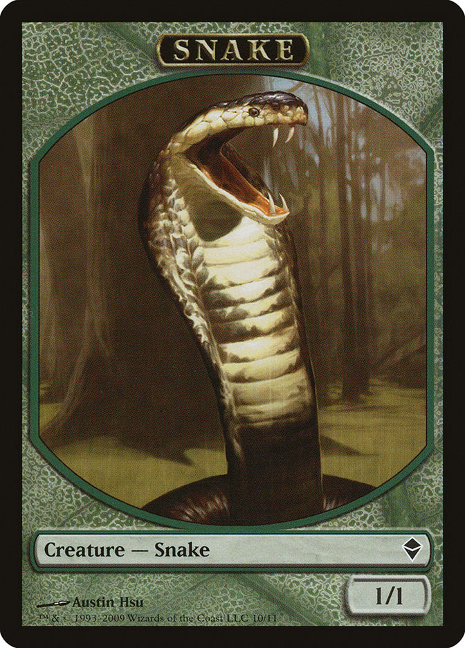 Snake Token [Zendikar Tokens] | Good Games Modbury