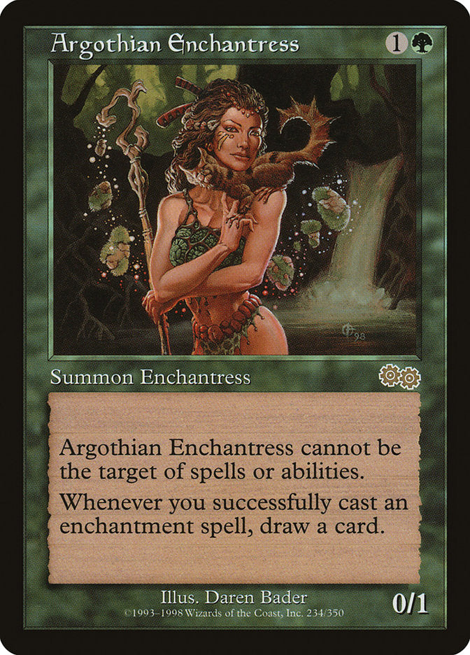 Argothian Enchantress [Urza's Saga] | Good Games Modbury