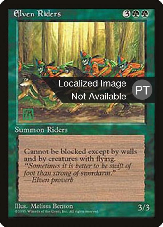 Elven Riders [Fourth Edition (Foreign Black Border)] | Good Games Modbury