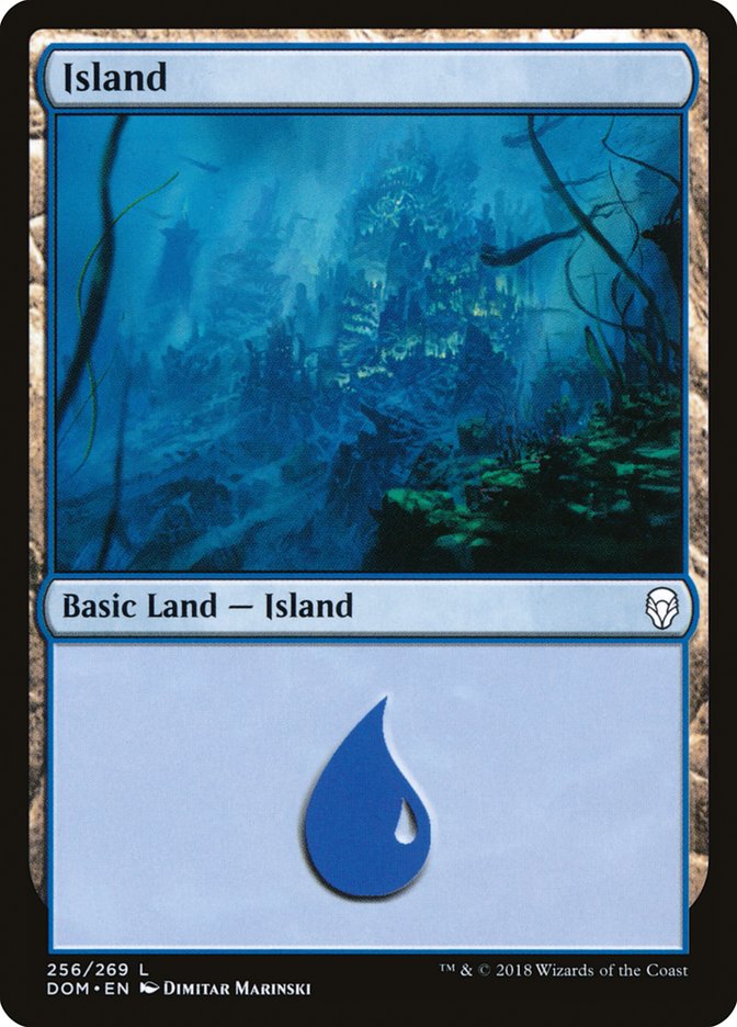 Island (256) [Dominaria] | Good Games Modbury