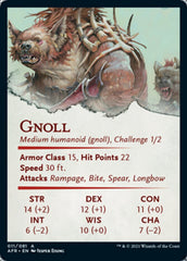 Gnoll Art Card (Gold-Stamped Signature) [Dungeons & Dragons: Adventures in the Forgotten Realms Art Series] | Good Games Modbury