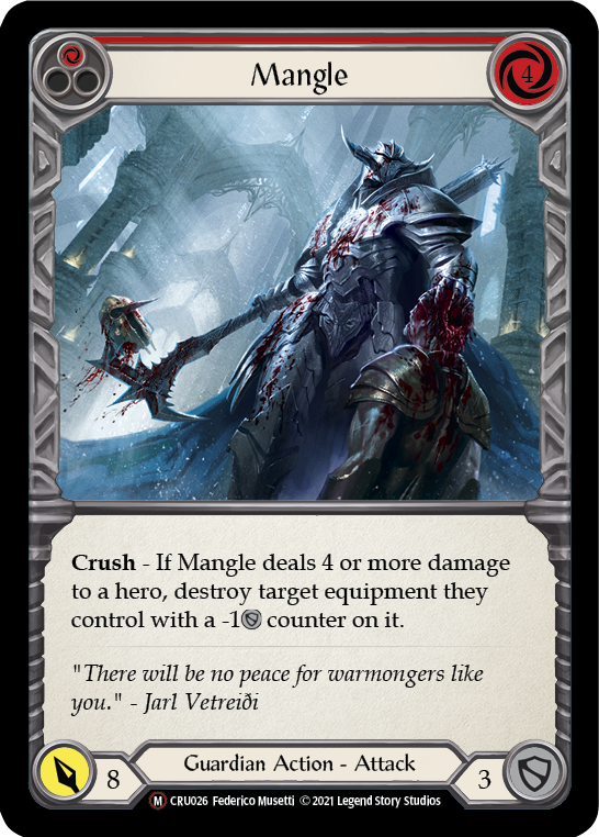 Mangle [U-CRU026] (Crucible of War Unlimited)  Unlimited Rainbow Foil | Good Games Modbury