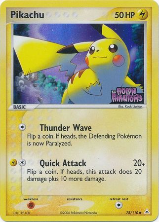 Pikachu (78/110) (Stamped) [EX: Holon Phantoms] | Good Games Modbury