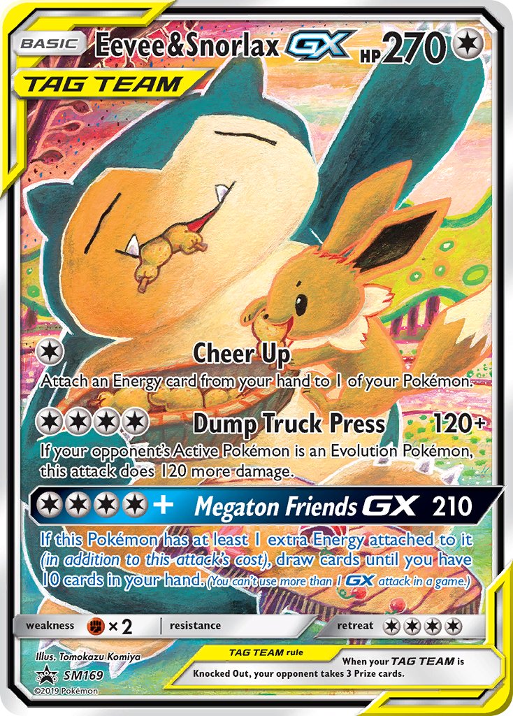 Eevee & Snorlax GX (SM169) [Sun & Moon: Black Star Promos] | Good Games Modbury