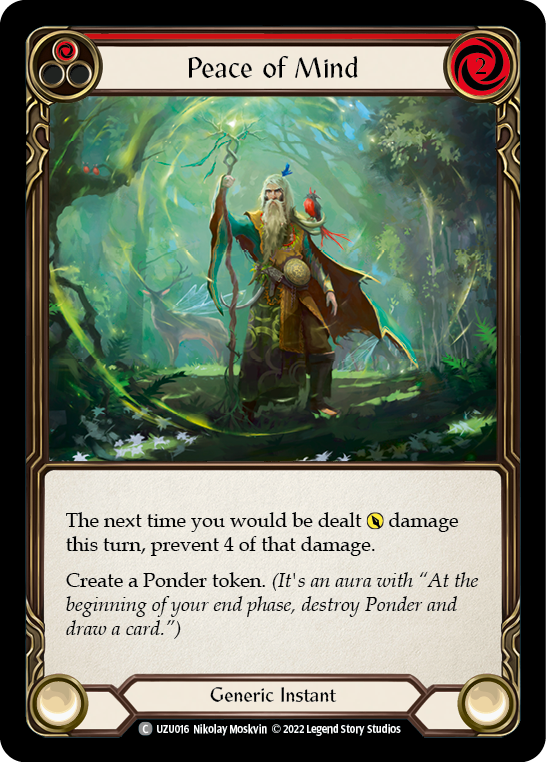 Peace of Mind (Red) [UZU016] (Outsiders Uzuri Blitz Deck) | Good Games Modbury