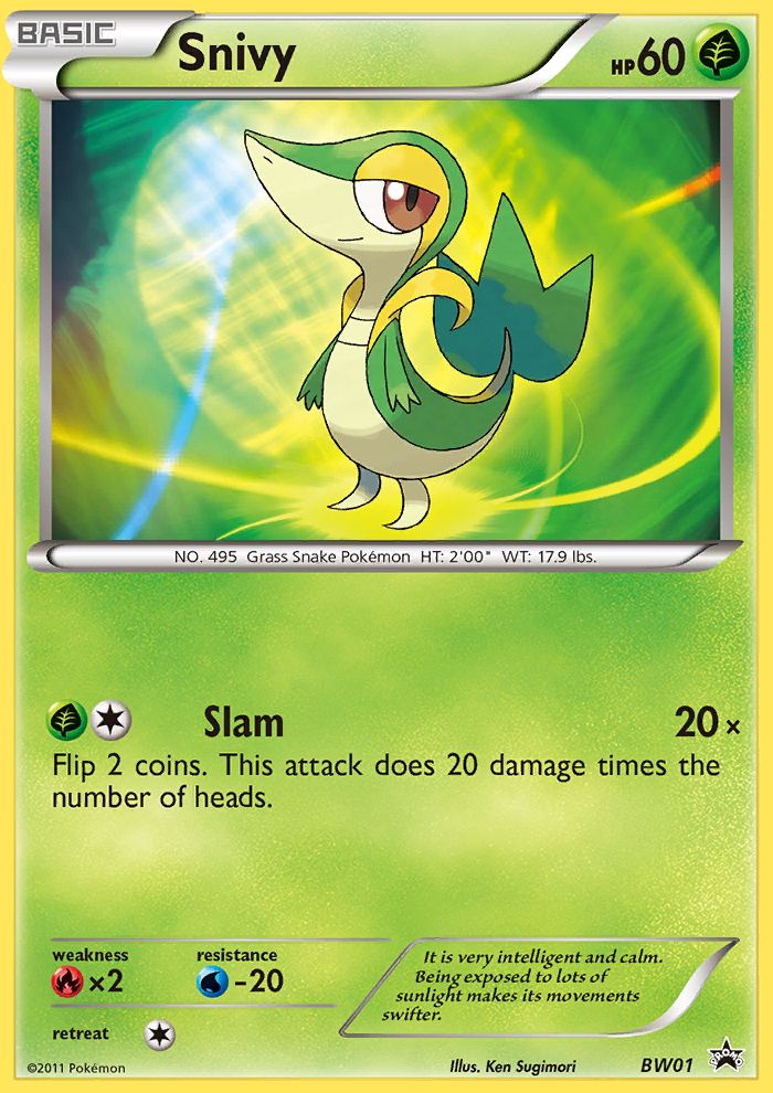 Snivy (BW01) [Black & White: Black Star Promos] | Good Games Modbury