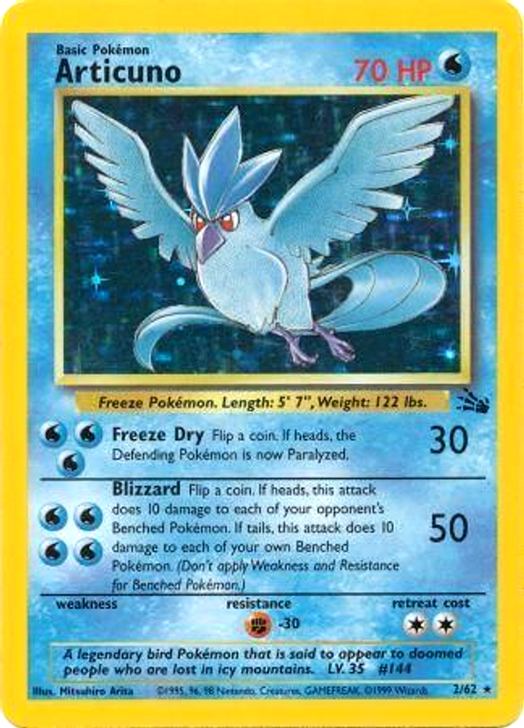 Articuno (2/62) [Fossil Unlimited] | Good Games Modbury
