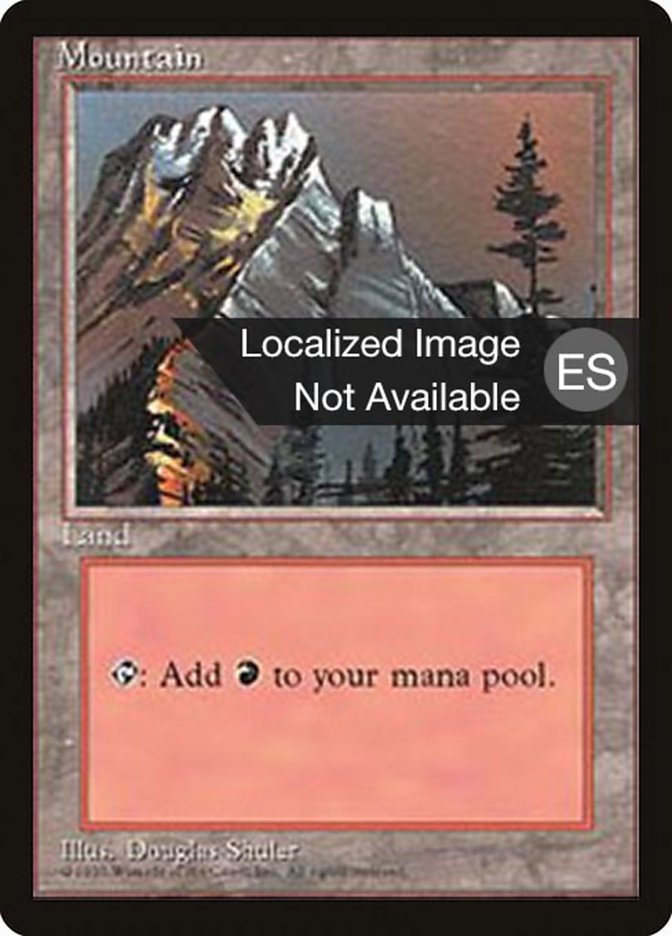 Mountain (A) [Fourth Edition (Foreign Black Border)] | Good Games Modbury