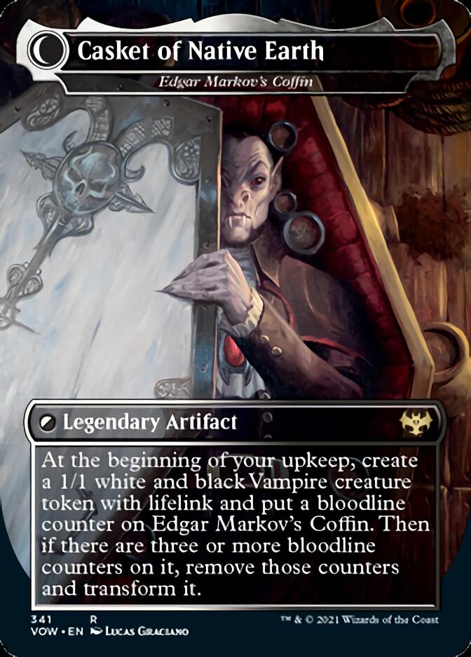 Edgar, Charmed Groom // Edgar Markov's Coffin - Dracula the Voyager // Casket of Native Earth [Innistrad: Crimson Vow] | Good Games Modbury