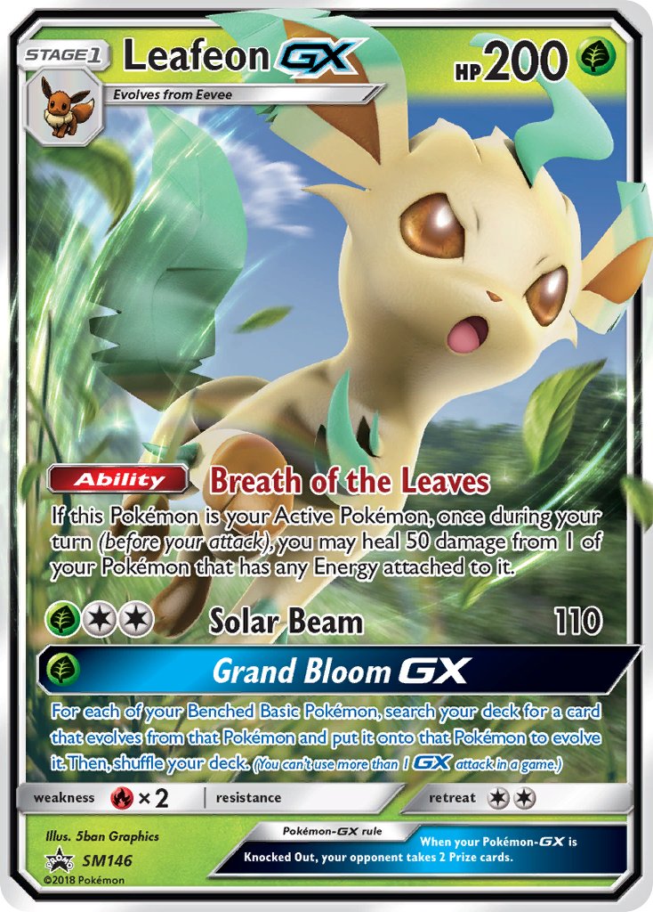 Leafeon GX (SM146) [Sun & Moon: Black Star Promos] | Good Games Modbury