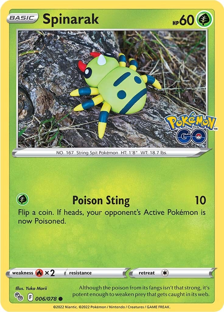 Spinarak (006/078) [Pokémon GO] | Good Games Modbury