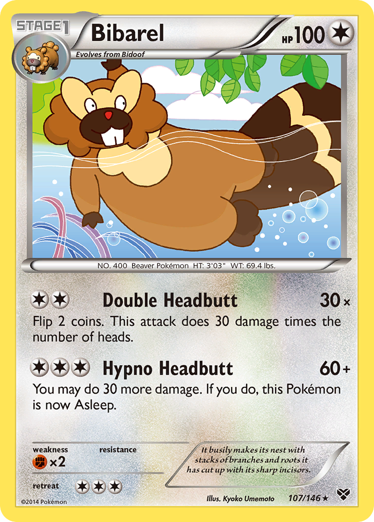 Bibarel (107/146) [XY: Base Set] | Good Games Modbury