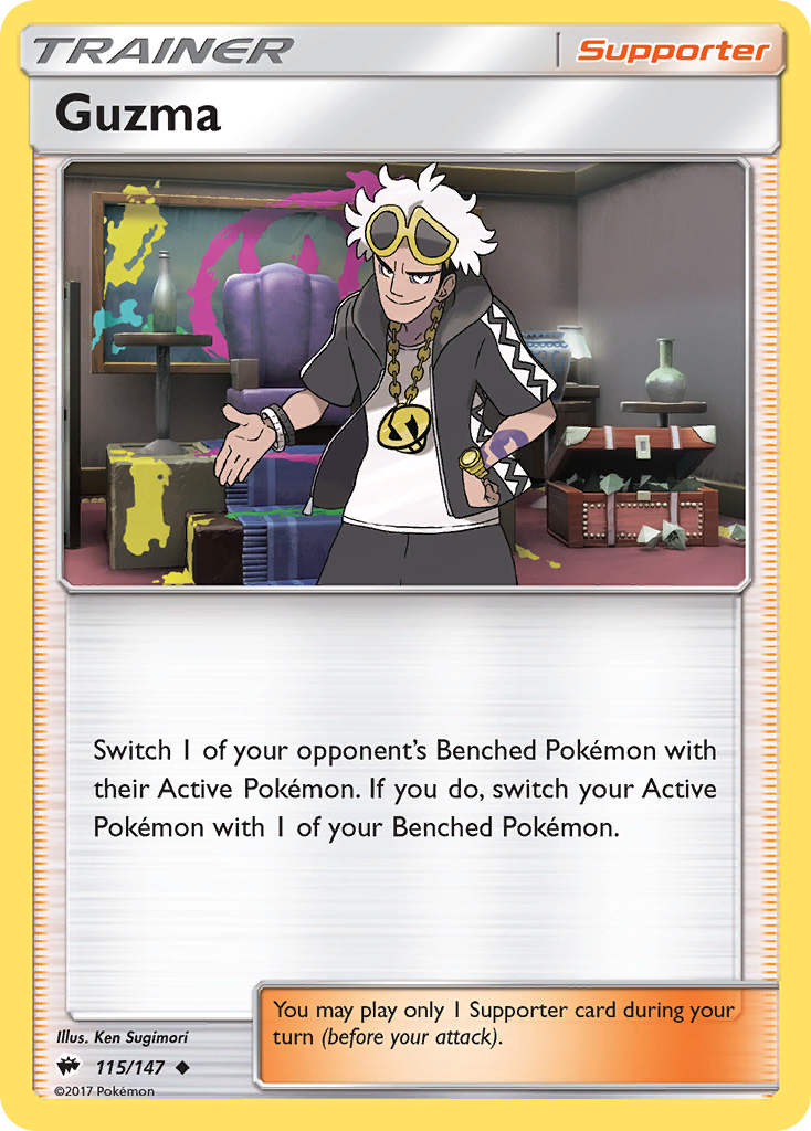 Guzma (115/147) [Sun & Moon: Burning Shadows] | Good Games Modbury