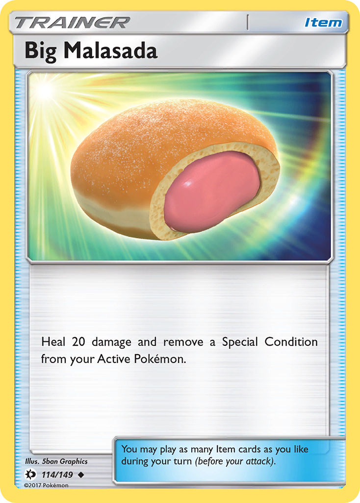 Big Malasada (114/149) [Sun & Moon: Base Set] | Good Games Modbury