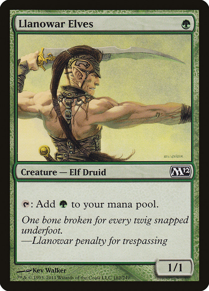 Llanowar Elves [Magic 2012] | Good Games Modbury