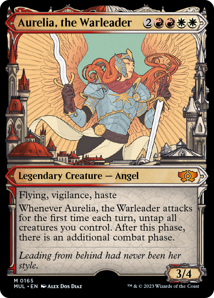 Aurelia, the Warleader (Halo Foil) [Multiverse Legends] | Good Games Modbury