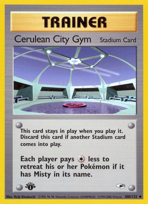 Cerulean City Gym (108/132) [Gym Heroes 1st Edition] | Good Games Modbury