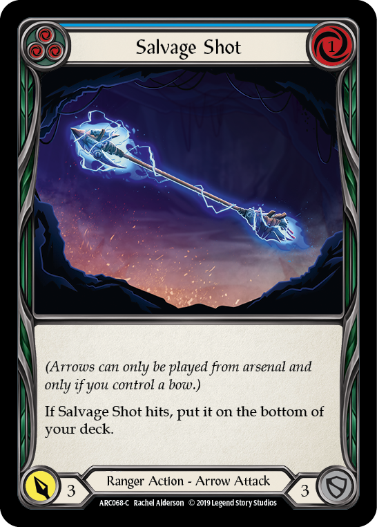 Salvage Shot (Blue) [ARC068-C] (Arcane Rising)  1st Edition Rainbow Foil | Good Games Modbury