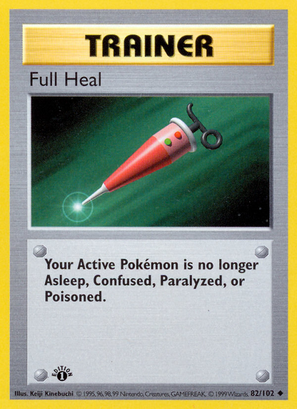 Full Heal (82/102) (Shadowless) [Base Set 1st Edition] | Good Games Modbury