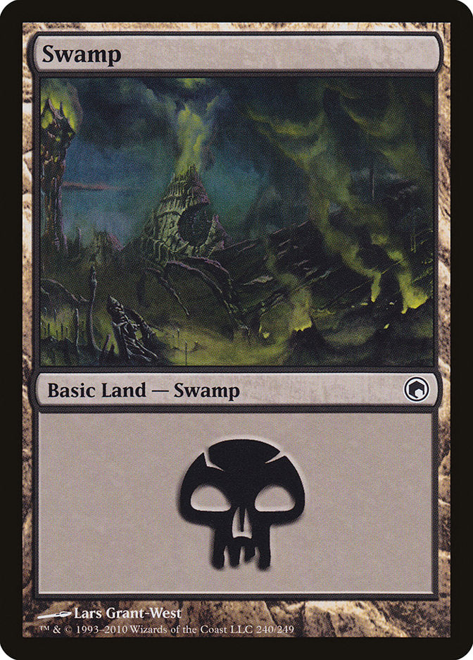 Swamp (240) [Scars of Mirrodin] | Good Games Modbury