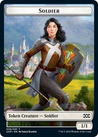 Soldier // Squirrel Double-Sided Token [Double Masters Tokens] | Good Games Modbury